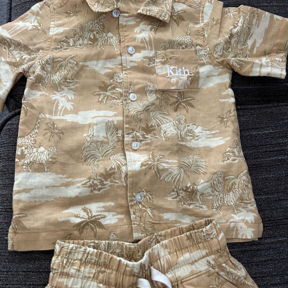 Kith Tan Matching Set Scenic Print
